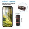 8X Phone Camera Lens Universal Clip Optical Zoom Telephoto Lens for iPhone X XS Max XR/8 Galaxy S10/S9+/S8 Google Nexus 6