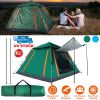 4-5 Person Camping Tent Outdoor Foldable Waterproof Tent with 2 Mosquito Nets Windows Carrying Bag for Hiking Climbing Adventure Fishing