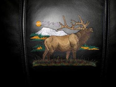 Elk-Bugling Logo Panel (Logo Panel Size: 24" Panel for Xpression Gaming Chair Only)